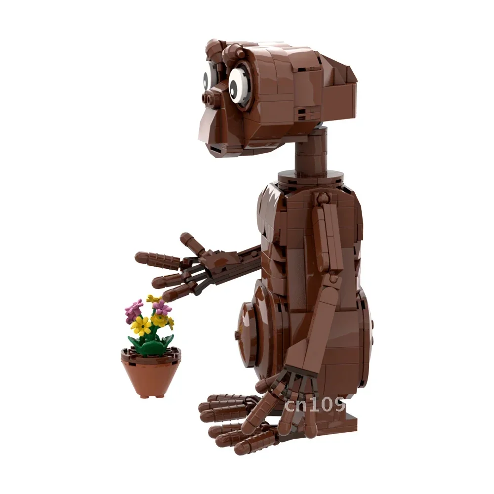 MOC E.T Alien Bricks Modell Terror Wissenschaft Film Figuren Scary Aliens Bausteine Set Pädagogisches Spielzeug Kinder Weihnachten Geschenke