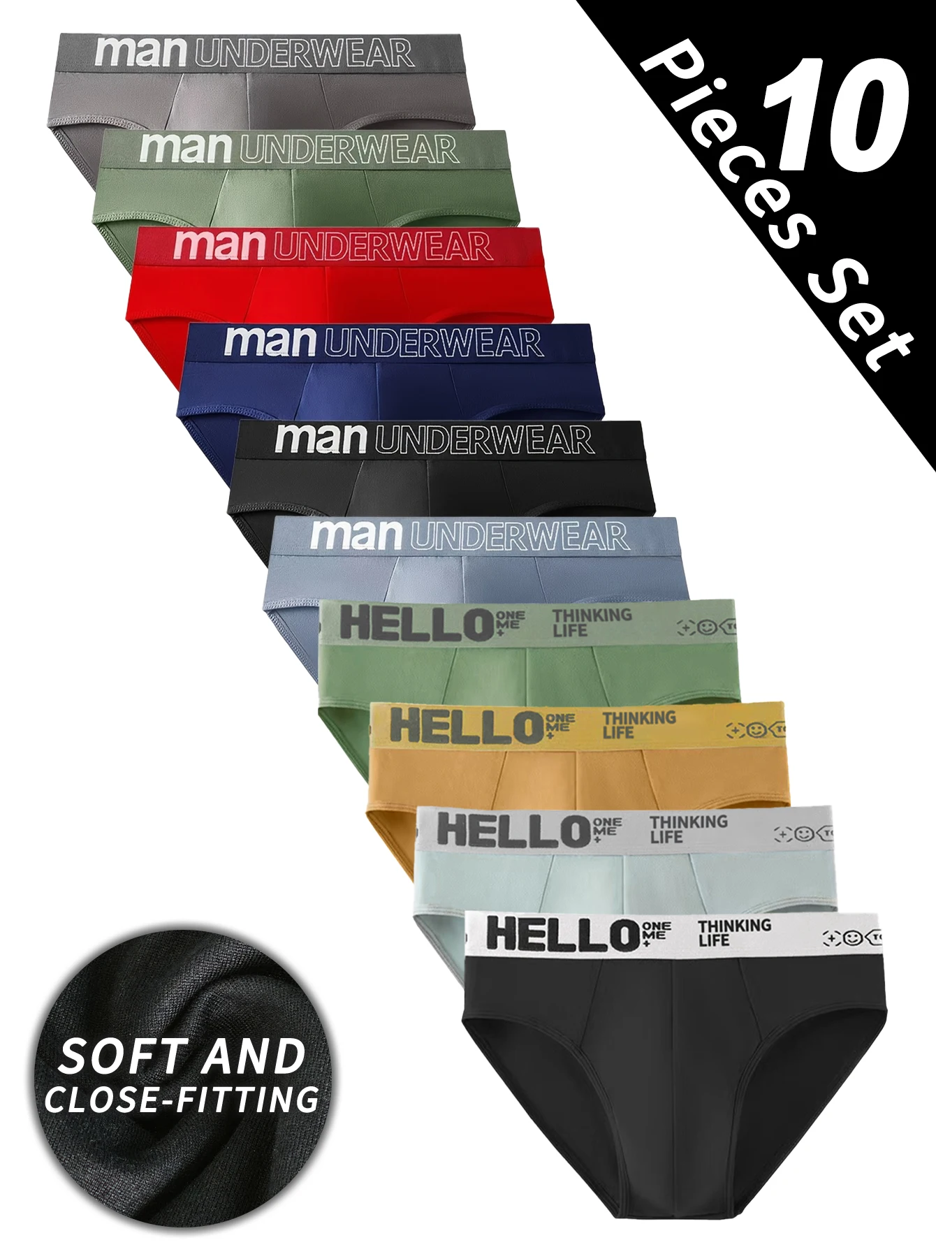 

10 шт., мужское нижнее белье, летние мужские трусы, мужские трусы большого размера S-3XL для мальчиков, удобные однотонные трусы, мужские трусы с защитой от грибов