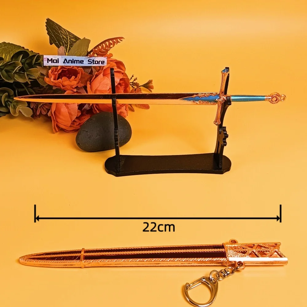 8.6 بوصة معدنية Elden كاتانا أنيمي النينجا سكين الأصلي الساموراي صابر الحديد السيف الحجم الحقيقي اليابانية كاتانا شفرة الصلب لعبة هدية #4