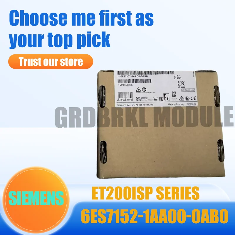 

New Original SIEMENS 6ES7152-1AA00-0AB0 6ES7 152-1AA00-0AB0 ET200ISP Interface Module