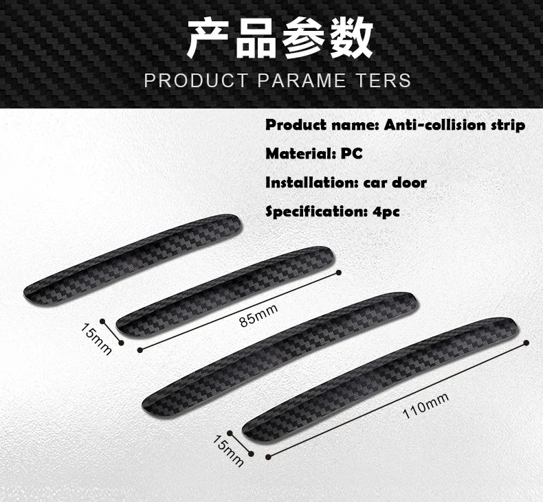4 Piezas de Tiras Protectoras - Car Accessories Quick Delivery reseña y precio