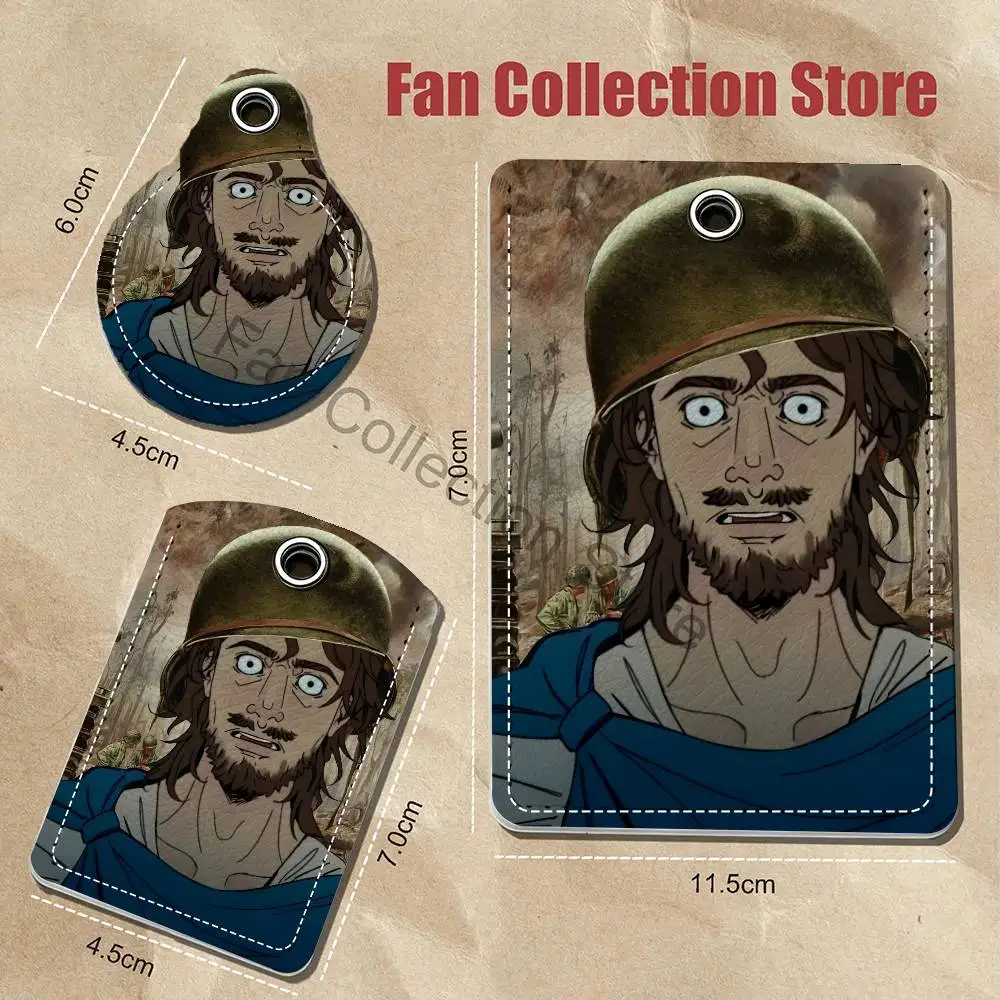 E-Epic The Musical O-ODYSSEUS Movie Singer Game Anime Leather Card Holder Can Store Access Control ID Card Subway Air Tag Case