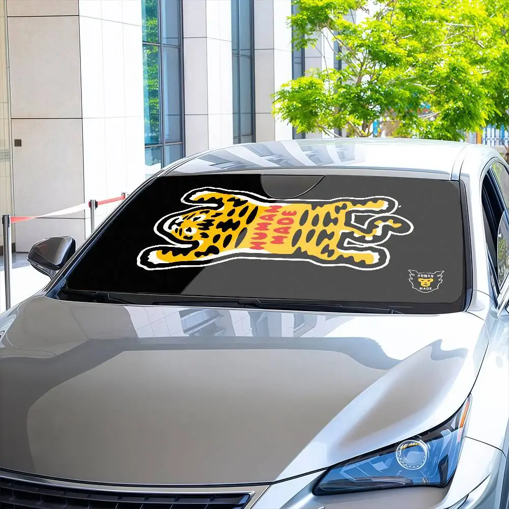 H-الإنسان صنع نيغو مظلة السيارات الستائر الشمسية حماية الزجاج الأمامي ظلة الشمس الظل السيارات الشمس قناع سيارة يغطي #5