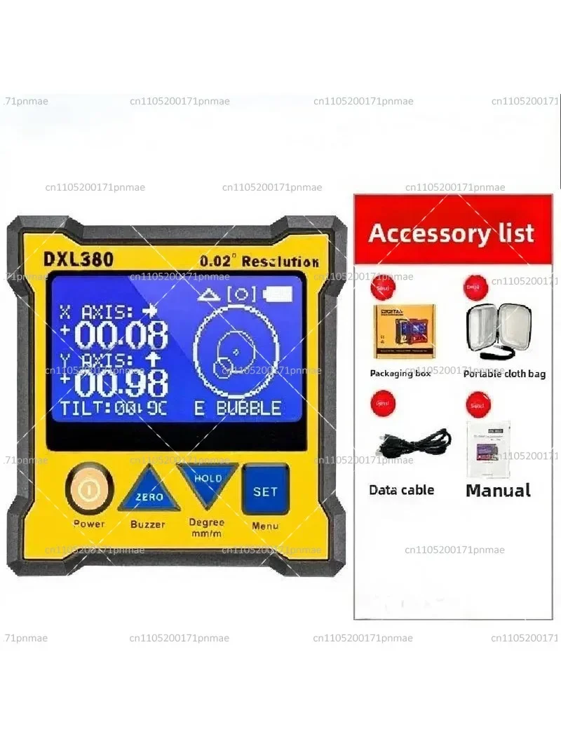 High Precision Dual-axis Digital Display Inclinometer Magnetic Level with Angle Meter for Construction And Engineering