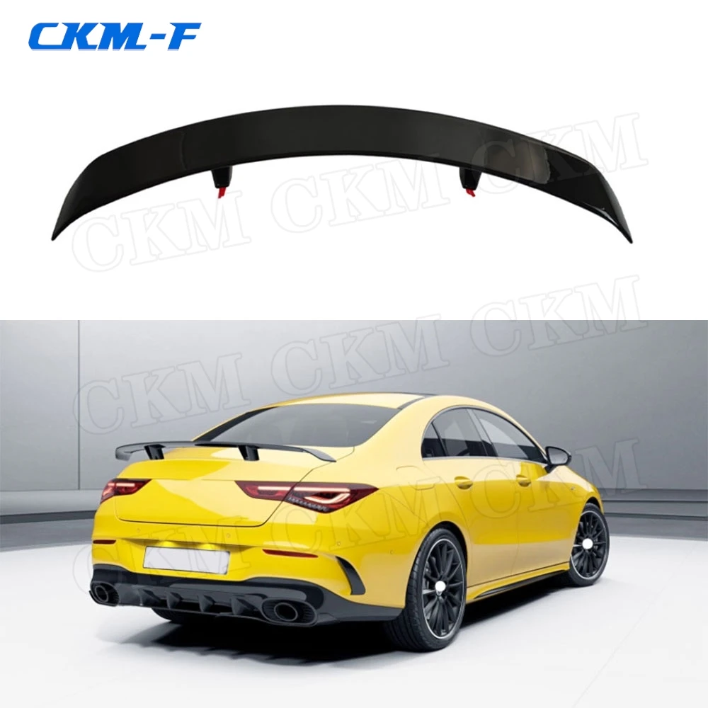 

ABS GT Style Rear Trunk Lip Spoiler For Mercedes Benz W118 C118 CLA35 CLA180 CLA200 CLA250 CLA45 AMG Line 2019-2024 Carbon Look