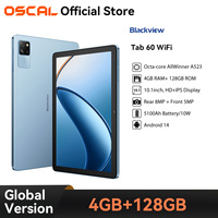 OSCAL Blackview TAB 60 WIFI Tablet 10.1'' HD Display Android 14 4GB+128GB,5100mAh Battery Widevine L1 WIFI Tablets PC Pad