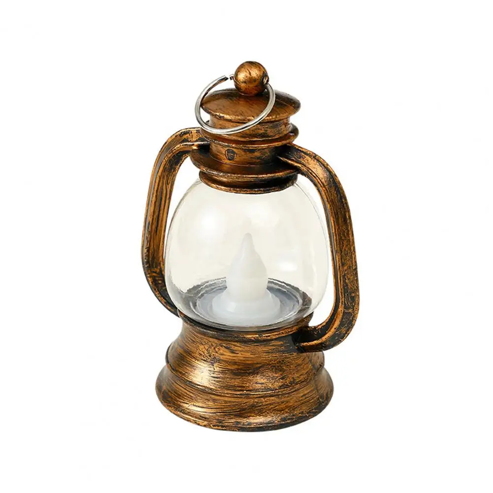 Small Oil Lamp Fine Workmanship Oil Lamp Retro Led Oil Lamp Lantern Multifunctional Night Light for Xmas Decoration with Warm