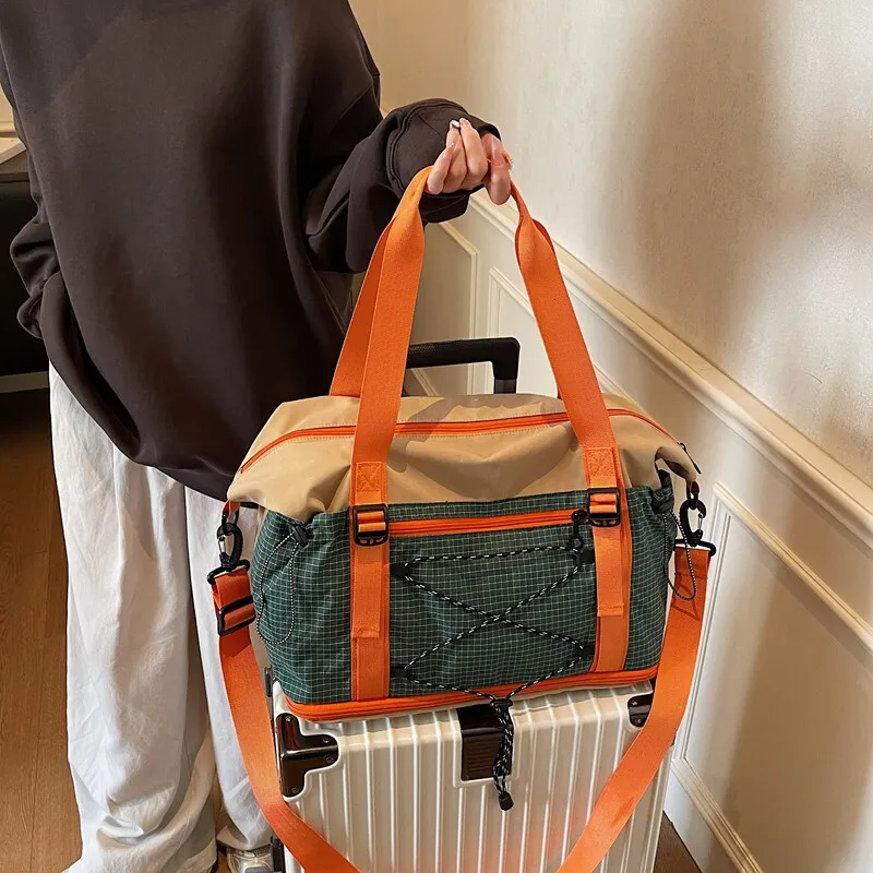 expandable-oxford-cloth-fitness-bag-lightweight-travel-bag-wet-and-dry-separation-business-trip-check-in-bag-clothing-storage