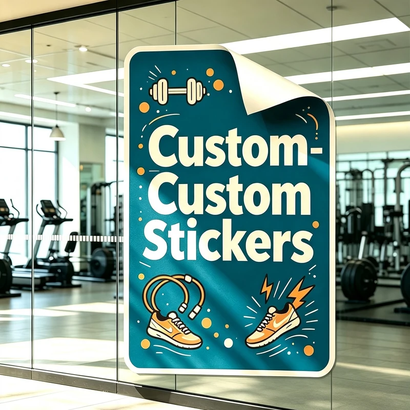 Custom Printed Any Dimension Advertising Stickers CustomDesign Decals Suitable Mall Bar Store Window Outdoor Marketing Promotion