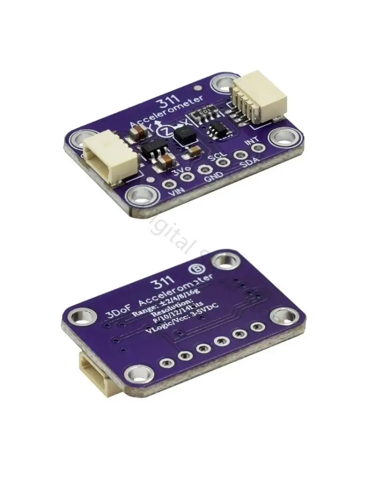 96BA MSA311 I2C Accelerometer Board with Label Pad for Maker Electronics