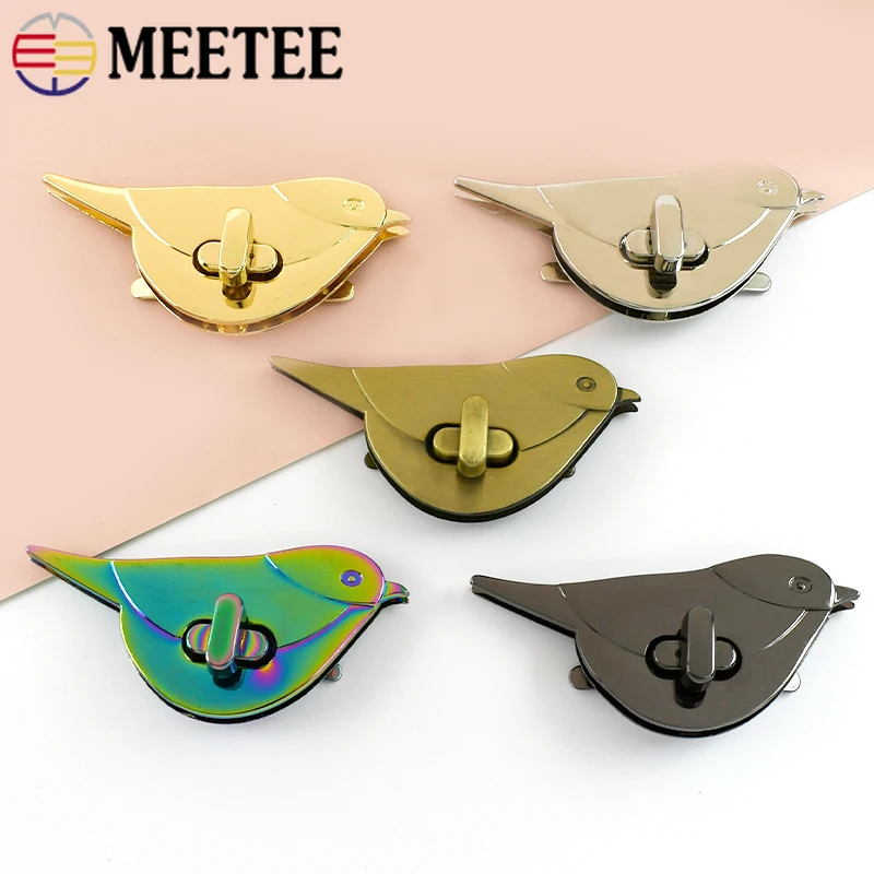 

4 шт., 31 мм, металлические пряжки в форме птицы, карманные замки, кошелек, сумка, замена защелки, поворотный карабин, аксессуары для сумок