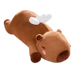 Cute Doll Plush Toys 60-100cm Kawaii New Angel Wings Capybara  Room Ornament Lying Pillow Toy Birthday Christmas Gift