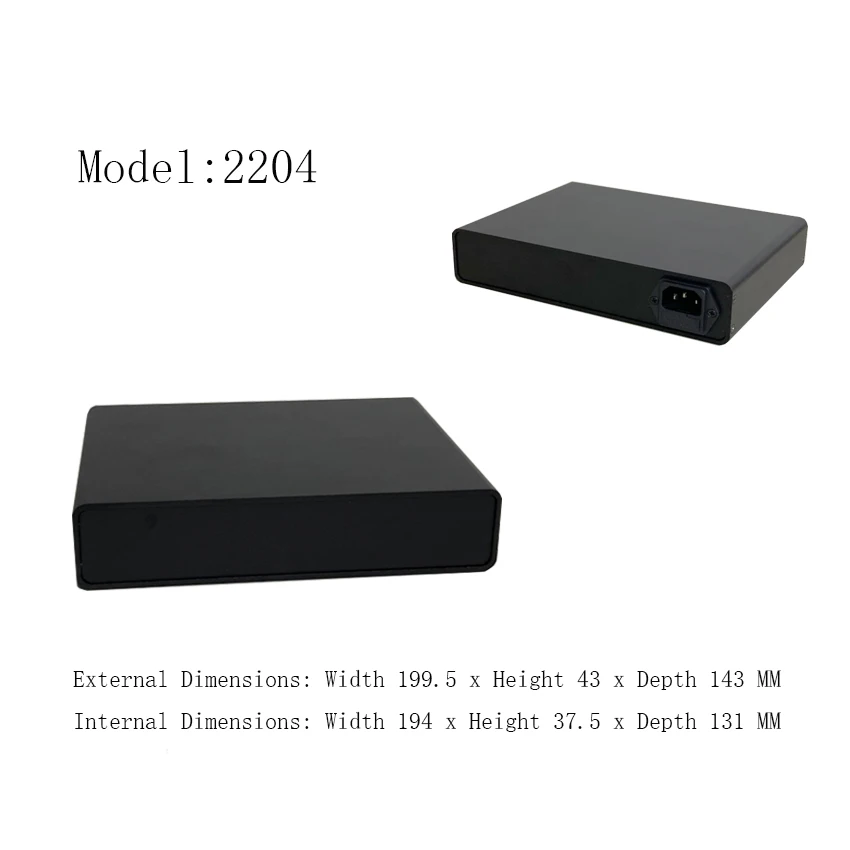 Weiliang Audio All-aluminum 2204 monocoque mini ultra-thin chassis, aluminum alloy full-aluminum enclosure
