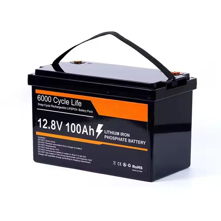 Lead To Lithium Battery 12V200AH 100AH Lithium Iron Phosphate Battery With LCD Display Solar Lithium Battery