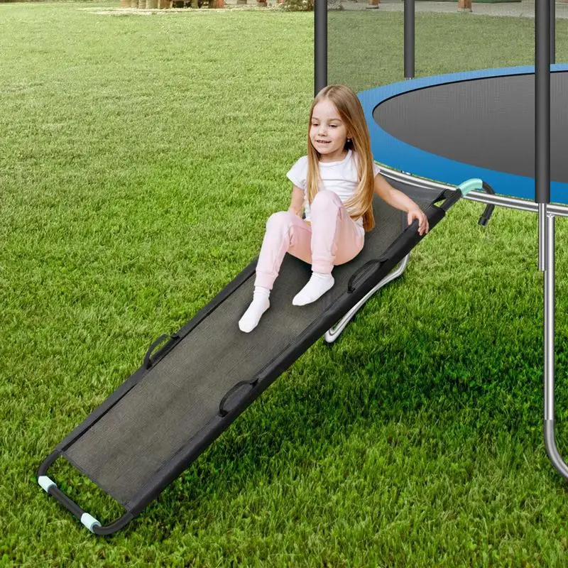 Trampoline Slide Universal Trampoline Slide Safety Ladder Easy To Climb Kids Trampoline Attachments For Trampolines Of All Sizes