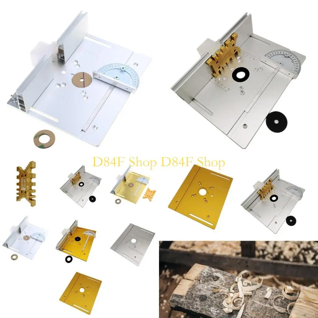 

D84F Алюминиевый табличный маршрутизатор Вставка пластина Многофункциональная травма -гравюра Триммера