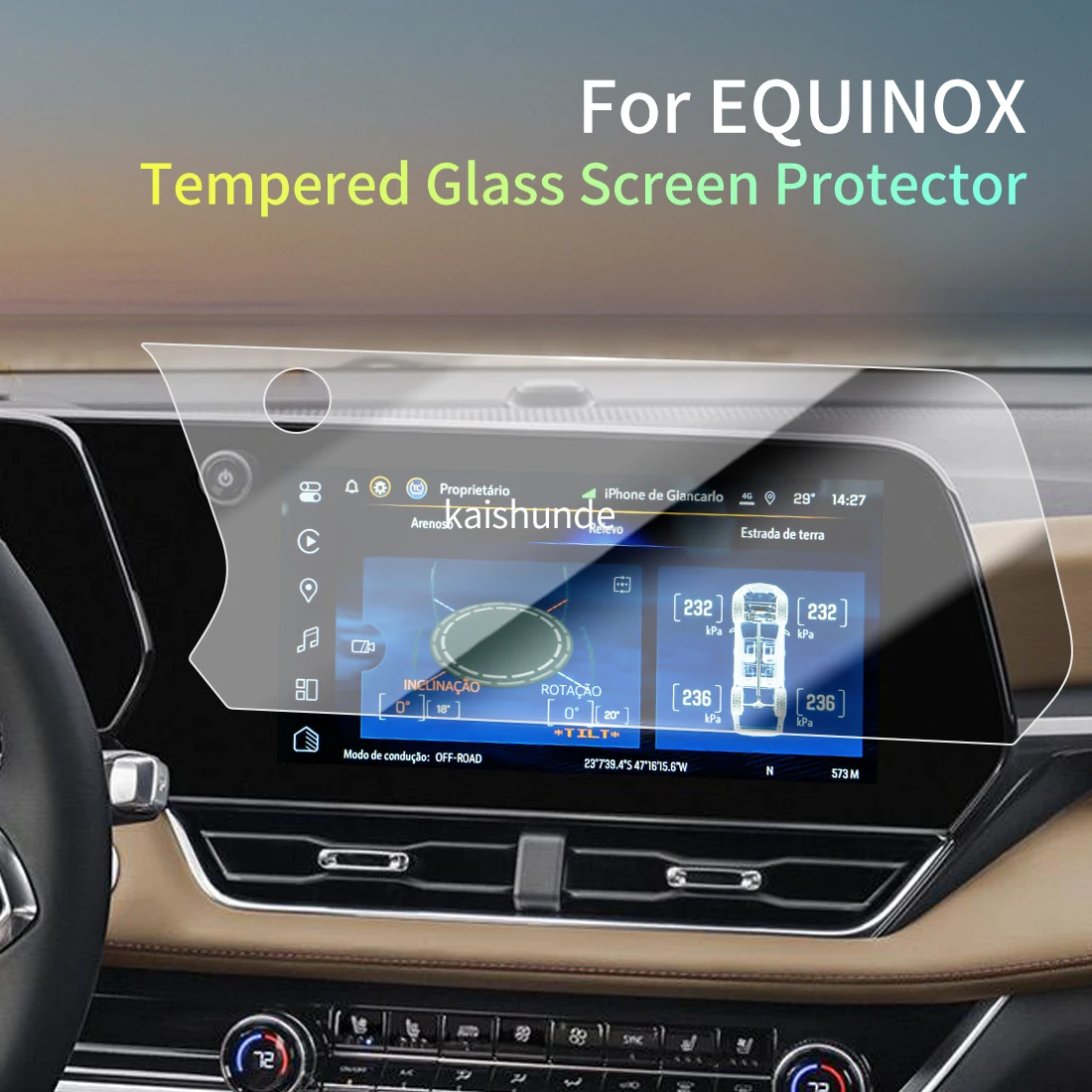 Car Stickers Meters Protector For 26 Chevrolet EQUINOX Tempered Glass Protective Film Display Navigation Vehicle