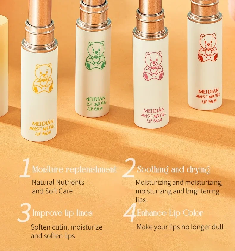 メイディアン サーモ カラーチェンジング リップケア デュオ ハイドレーティング リップスティック & グロス モイスチャー エキス 2-in-1 ナリッシング セット (リップケア用)