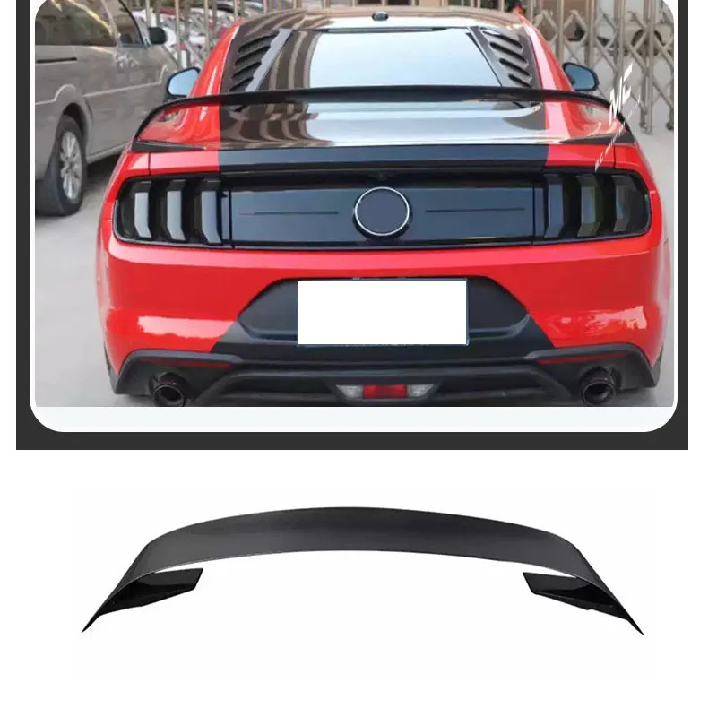 For 2015-2017 Ford Mustang GT350 Model with Carbon Fiber Rear Spoiler and Turbulence Control Wing