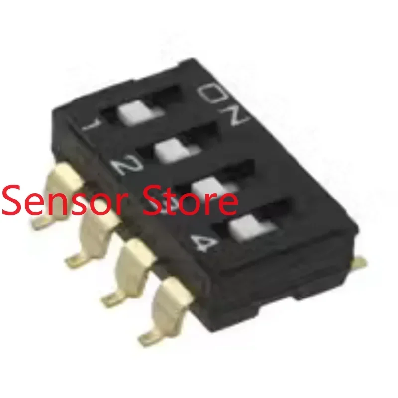 10PCS A6S-4101 4P Dip Switch 4-digit Coded Key  2.54mm Spacing.