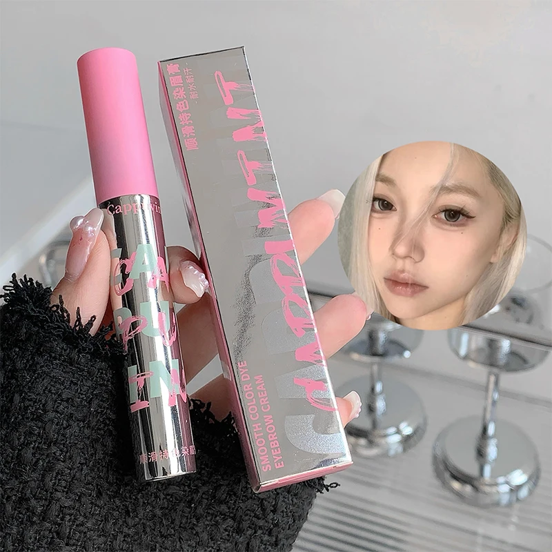 Small Comb Dye Eyebrow Cream Waterproof Sweat-proof Eyebrow Powder Brown Coffee Color Eyebrow Pencil Cream Eyebrow Makeup