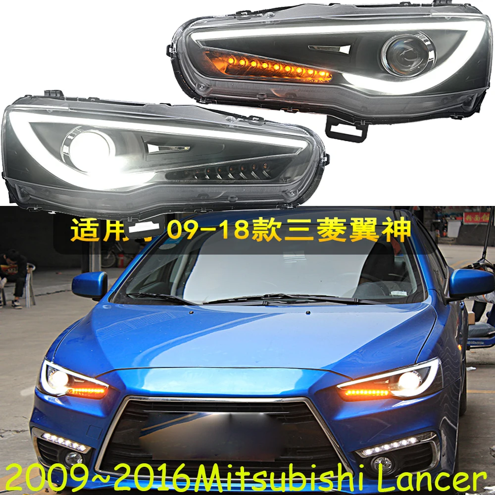 Auto 2008 ~ 2016y Car Styling LED DRL Lancer Daytime running light car head lamp fanale posteriore per mitsubishi Lancer faro motore