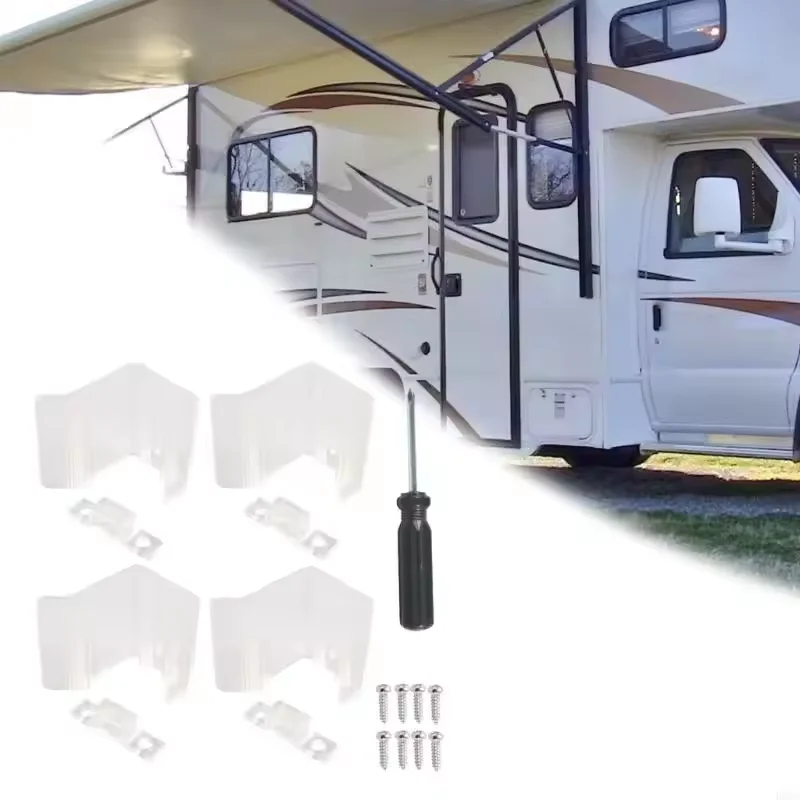 

1 set Caravans Clear Door Latches Camper Transparent Door Handles For Sliding Doors Drawers Caravans Plastic Handle Replacement