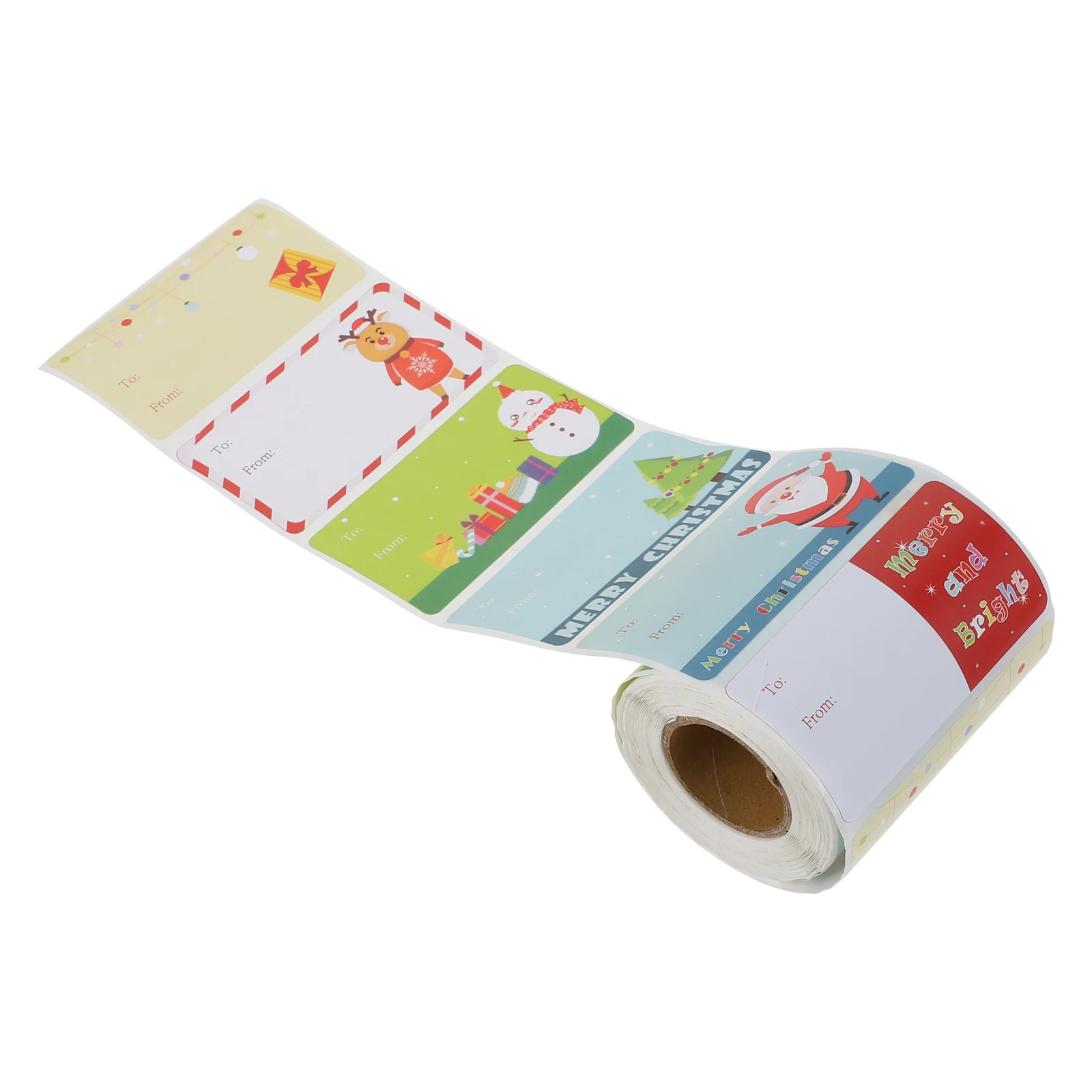 

1 Roll Christmas Sealing Cute Wrapping Paper Stickers For Diy Crafts Wedding Invitations Envelope Seals Baking Packaging Gift