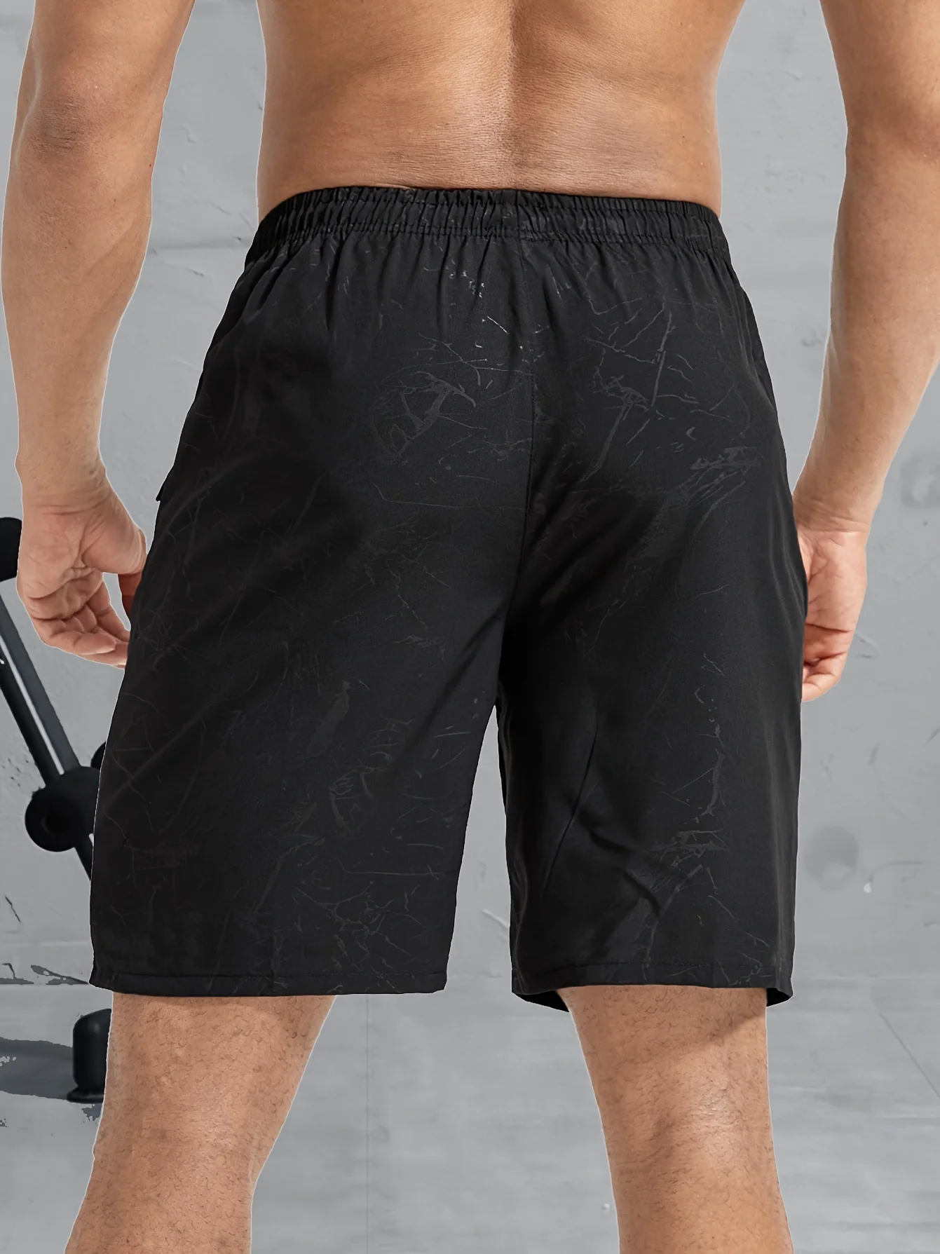 Men's breathable zipper quick drying sports shorts