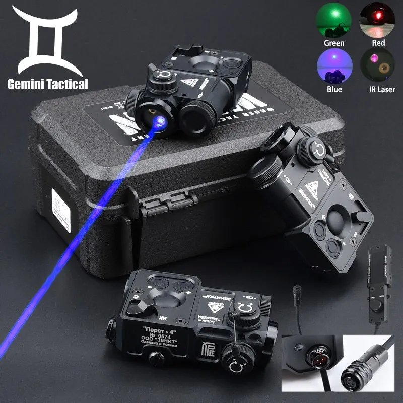 New Airsoft Tactical Zenitc Perst-4 Metal Red Green Blue Dot Indicator IR Sight PERST 4 Laser Strobe Outdoor Hunting Scout Light