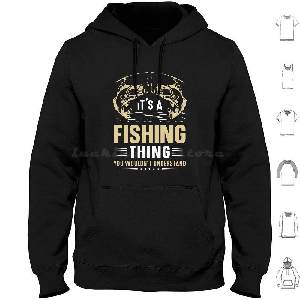 Fishing Is My Favorite T-Shirtmen′S It′S A Fihing Thing On A Boat Flying Rod _ Hoodie cotton Long Sleeve Fishing Is