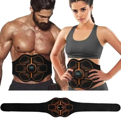 New Abdominal Toning Belt Electric Muscle Stimulator Portable EMS Fitness Massager Home Yoga Waist Trainer Body Slimming Shaping