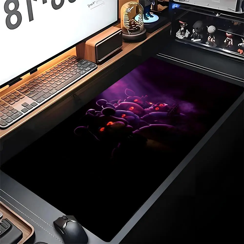 

F-Fnaf F-Five-nights-At-FreddysES Mouse Pad Edge Big Gaming Locking Computer Gamer Desk Decor Large Rubber Art Mousepad Laptop D