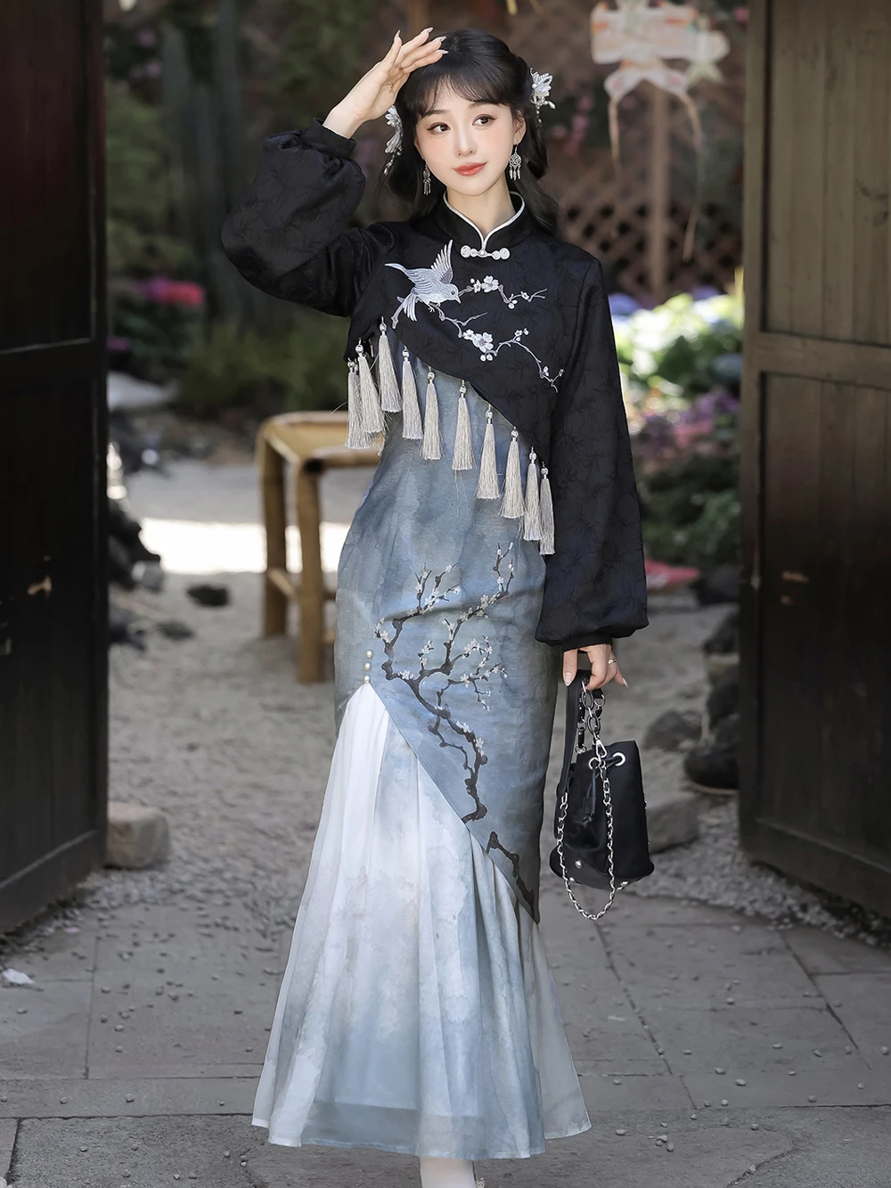 

Young Sle Women's Spring Autumn National Trend Hanfu Daily Modified Slimming Bodycon New Chinese Sle Dr
