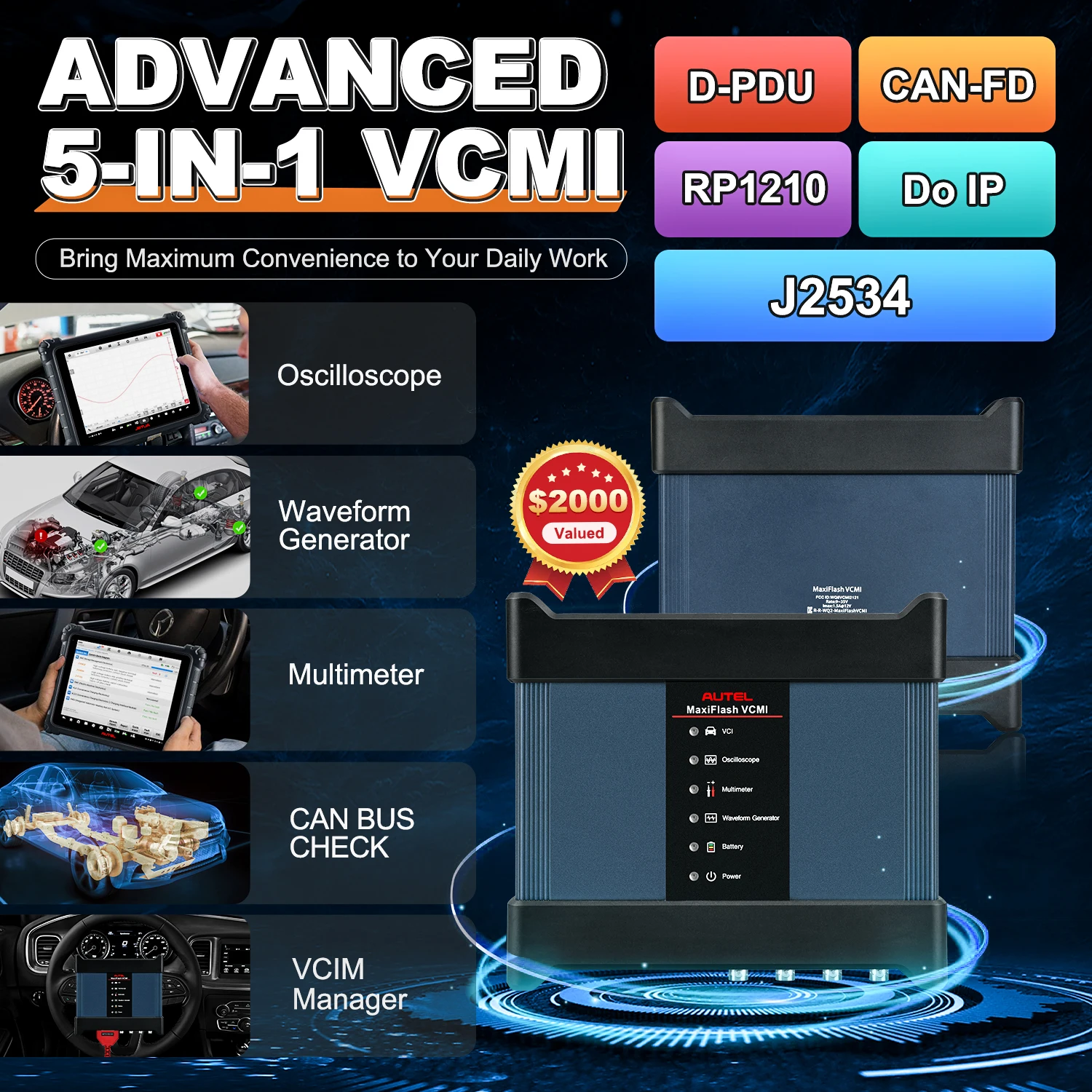 Autel MaxiSys Ultra EV Intelligentes Diagnosegerät 5in1 VCMI ECU-Programmierung Mit EVDiag Kit Hochspannungssystem- & Batterieanalyse – Detail 5