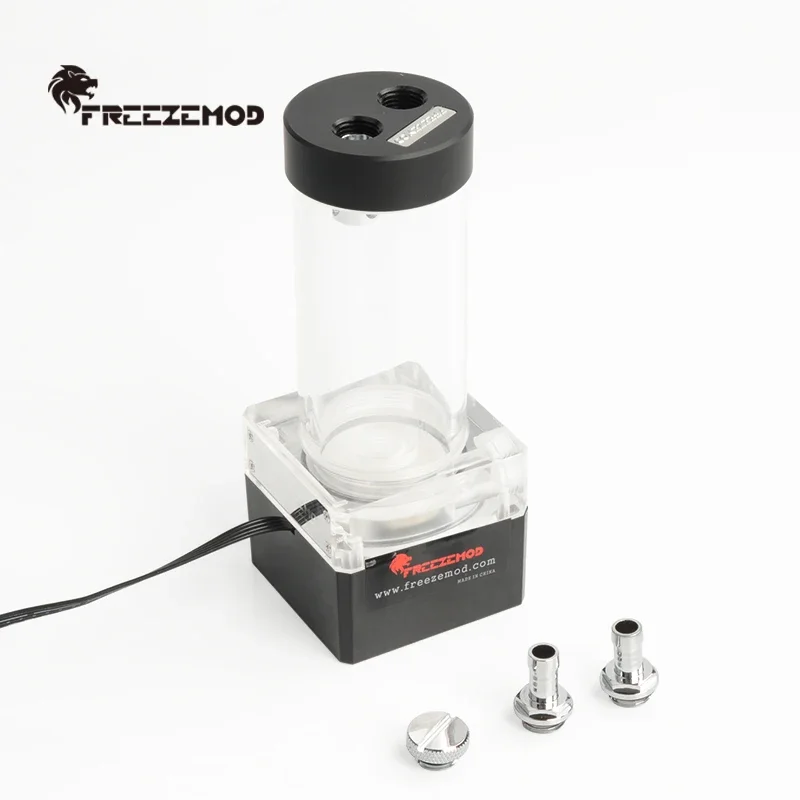 FREEZEMOD Computer Water-cooled Water Pump Acrylic Water Tank Integrated 24V Voltage Flow 480L/H POM Cover PUB-24PR