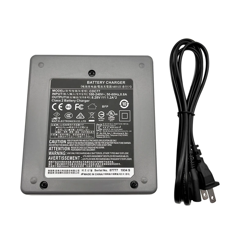 CDC77 Dual Charger For Top-con BDC71 BDC72 Battery For GM101 IM52 GM-52 FX101 Total Station