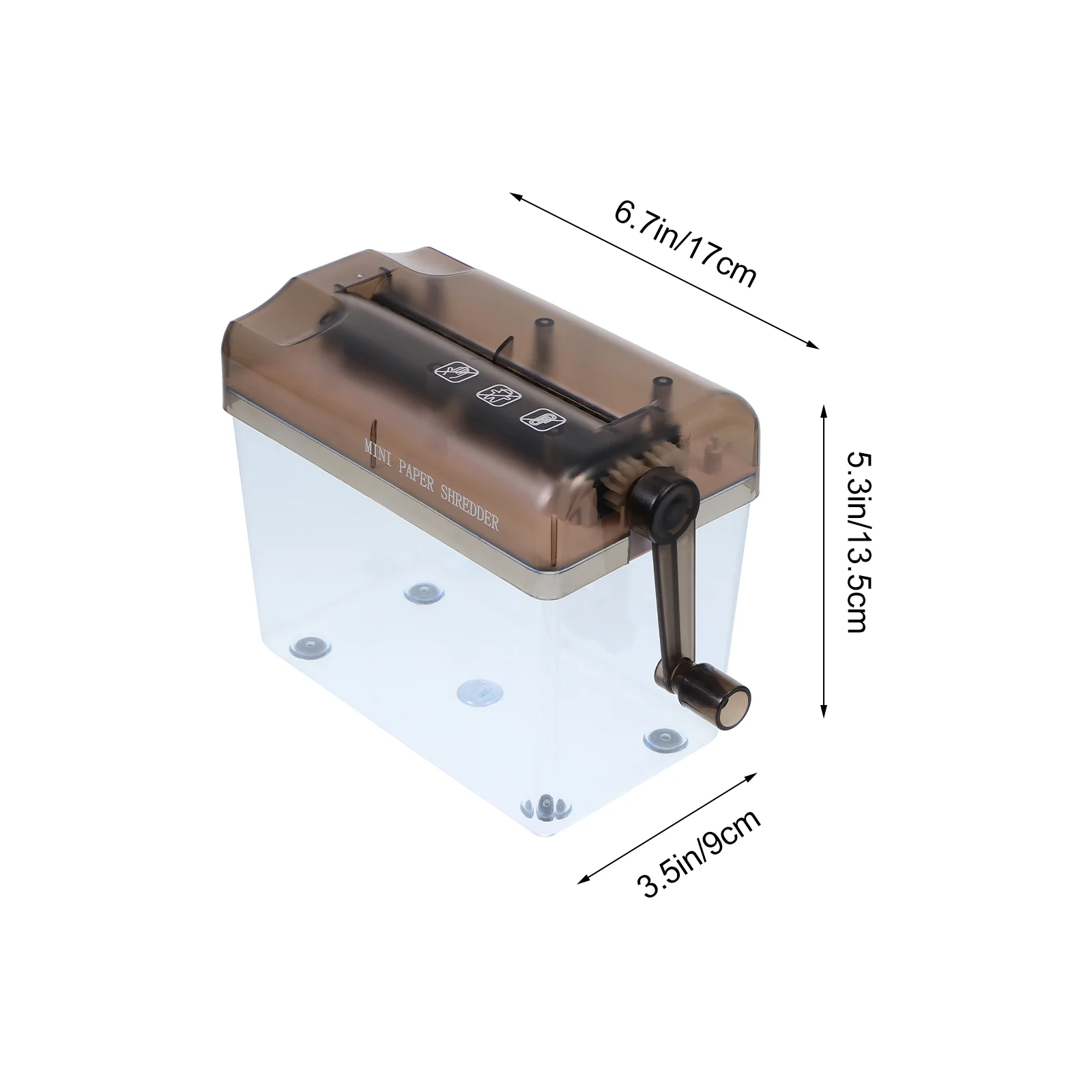 Paper Shredder Desktop Hand Cutting Tool Mini Documents Crusher for Home Moisten