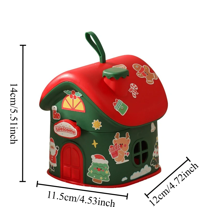 Christmas Eve Apple Storage Box, Kids Christmas Hand‑held Gift Empty Boxes Packaging Bags Xmas Party Home Decoration Supplies
