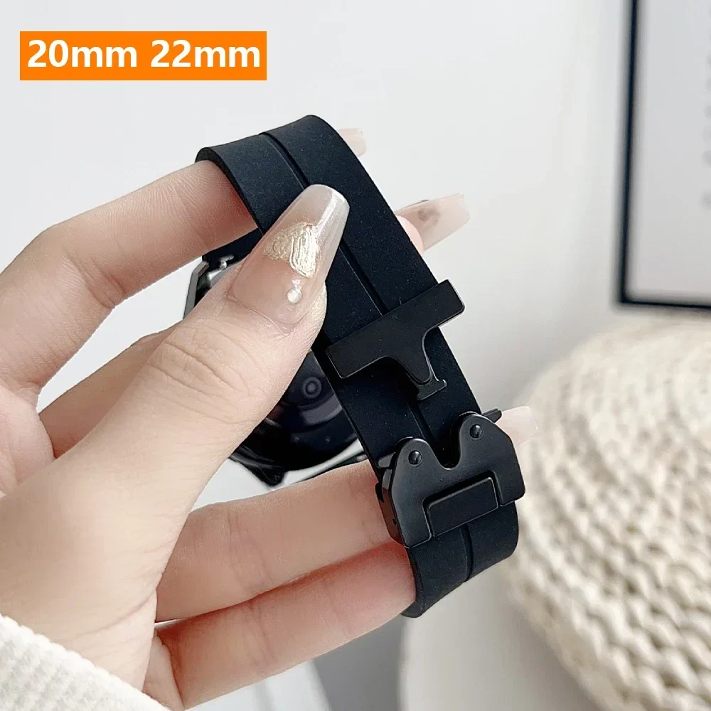 Soft Silicone 20mm 22mm Loop Strap for OnePlus Watch 2R Amazfit Balance GTR 4 Sports Band for Samsung Galaxy FE 7 6 5 40mm 44mm