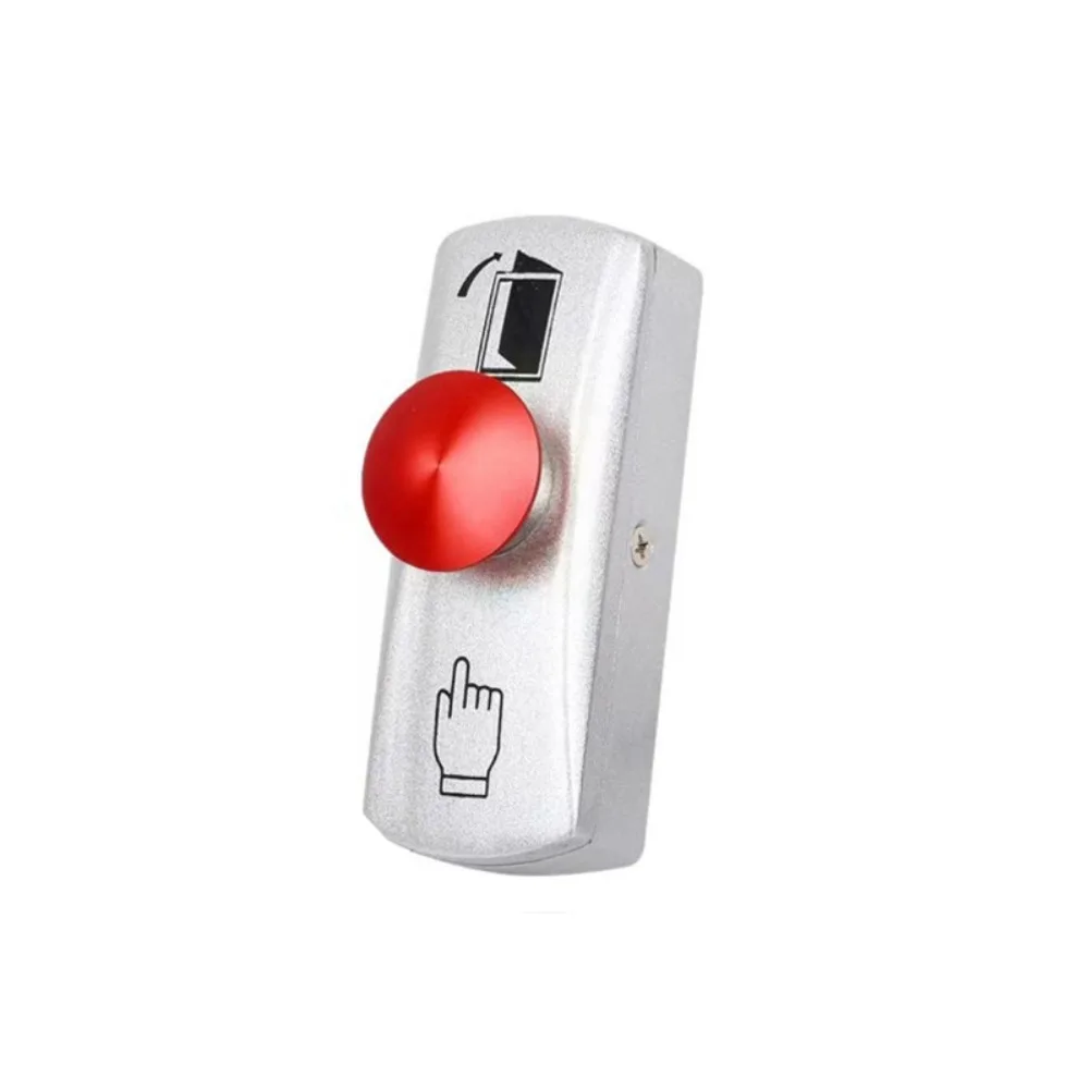 Professional Waterproof Access Control Button Zinc Alloy DC 12V Door Opening Switch Surface Mount Push to Exit Button Gate