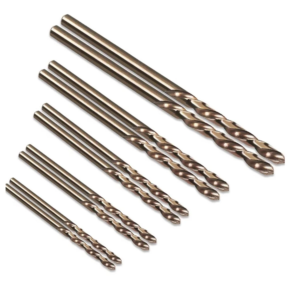 

Efficiently drill tough metals with this set of 10 HSS M35 For Cobalt Drill Bits suitable for all applications