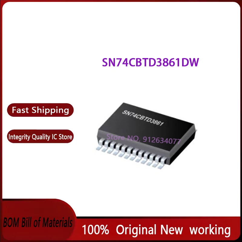 10PCS 100% New original SN74CBTD3861DW packaged SOIC-24 code CBTD3861 signal switch chip