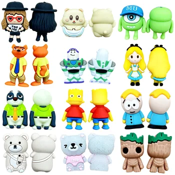 10PCS 3D Perline di Silicone Ornamenti FAI DA TE 3D Perline di Cartone Animato Perline di Silicone Fatti A Mano FAI DA TE Penna Tettarelle Da Biberon Catena di Gioielli Accessori All'ingrosso