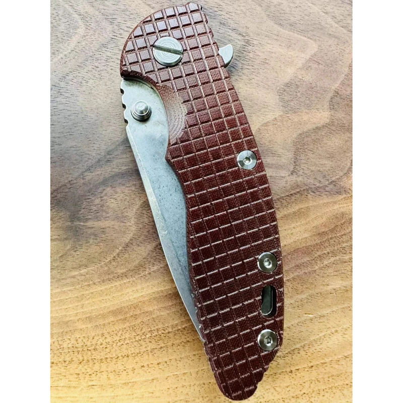 

1 Pcs Custom Made Micarta Material Handle Scales for Rick Hinderer XM18 3.5”（Excluding knives）