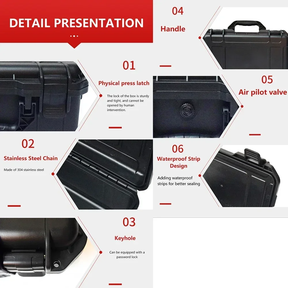 15 Slot Plastic  Portable Waterproof Watch Case Tool Box Display Storage Box Watch Storage Box Hard Case Watch Bracket