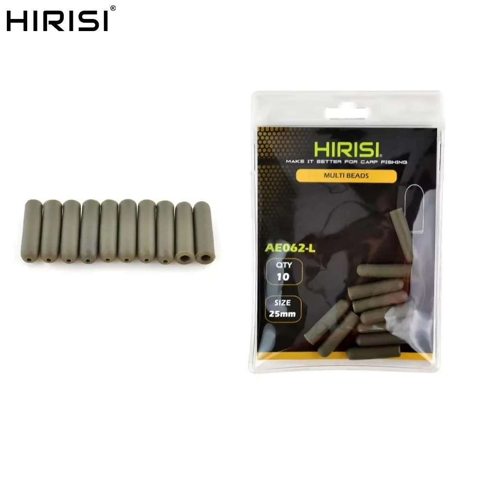 

Hirisi 10pcs Carp Fishing Soft Rubber Buffer Beads Helicopter Rigs Fishing Terminal Tackle All For Fishing AE062