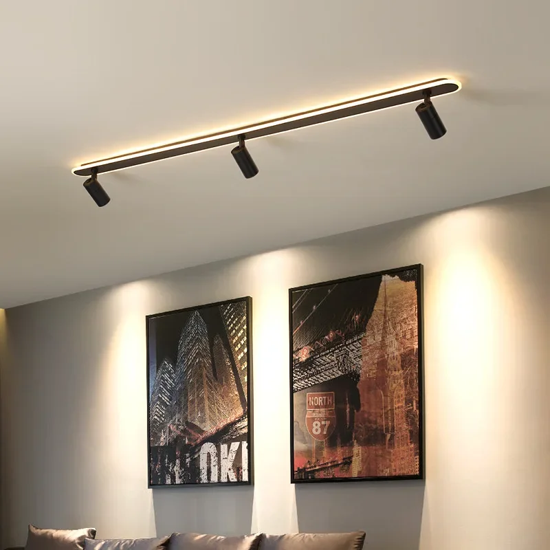 Nordic Modern Ceiling Lamp With Spotlights Corridor Led light Background Wall Bedroom Dining Room Living Room Lighting Fixtures