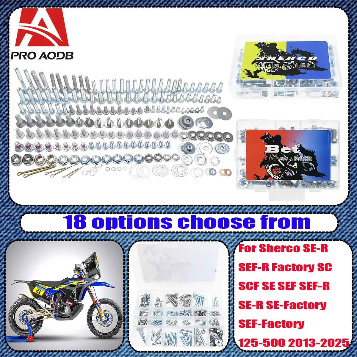 

2013-2025 For Sherco SE-Factory SEF-Factory 125-500 SE-R SEF-R Factory Motocross screw bolt repair rescue mending Full tool kit
