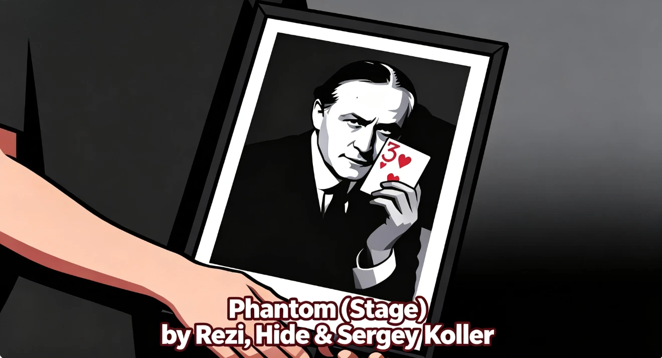 Phantom Frame Prediction by Rezi Koller Stage Magic Trick Mentalism Comedy Illusion Gimmick Prop Professional Magician